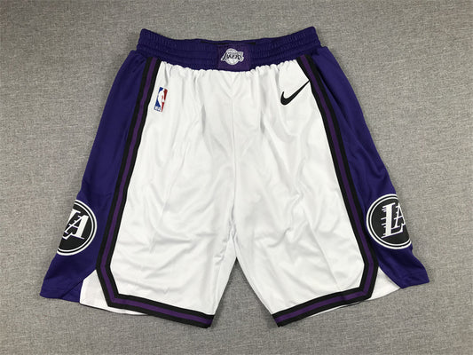 Men's Los Angeles Lakers White 2022/23 City Edition Basketball Shorts1
