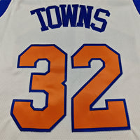 Men's New York Knicks Karl-Anthony Towns #32 Cream 2025/26 Swingman Jersey - City Edition