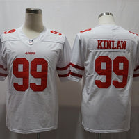 Men's San Francisco 49ers Javon Kinlaw #99 White Game Jersey1