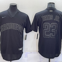 Men's San Diego Padres Fernando Tatis Jr. #23 Black Replica Player Jersey1