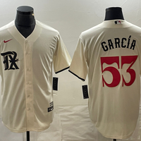 Men's Texas Rangers Adolis Garcia #53 Cream 2023 City Connect Replica Baseball Jersey1