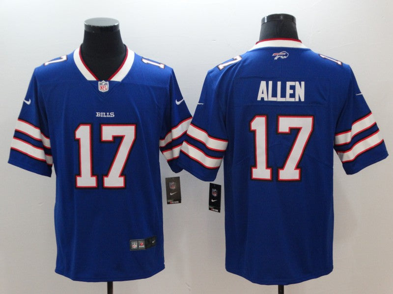 Josh Allen #17 Buffalo Bills Blue Team Game Player Jersey - JerseysFreak