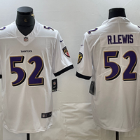 Ray Lewis #52 Baltimore Ravens White Game Jersey - JerseysFreak