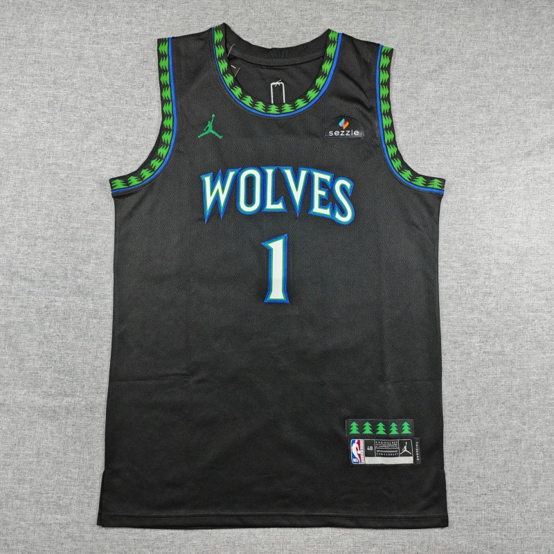 Men's Minnesota Timberwolves LaMelo Ball #1 Black Swingman Jersey - Statement Edition