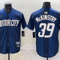 Men's Detroit Tigers Zach McKinstry #39 Navy 2024 City Connect Limited Jersey