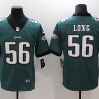 Men's Philadelphia Eagles Chris Long #56 Midnight Green Game Jersey1