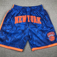 Men's New York Knicks Blue Year of the Tiger Edition Pocket Shorts1