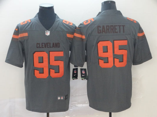Men's Cleveland Browns Myles Garrett Gray Inverted Legend Jersey1