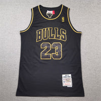 Men's Chicago Bulls Michael Jordan #23 Black 1997/98 Hardwood Classics Swingman Jersey1