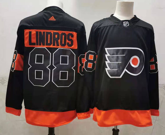 Men's Philadelphia Flyers Eric Lindros #88 Black Replica Player Jersey1