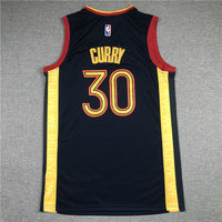 Men's Golden State Warriors Stephen Curry Navy Classics Jersey1 City Edition