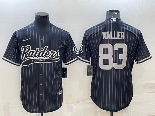 Men's Las Vegas Raiders Darren Waller #83 Black Player Jersey1 Joint Edition