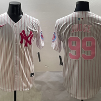 Men's New York Yankees Aaron Judge #99 White Team Player Jersey