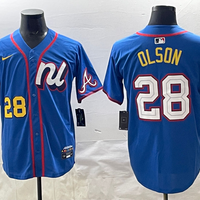 Men's National League Matt Olson #28 Blue 2025 All-Star Edition Limited Player Jersey