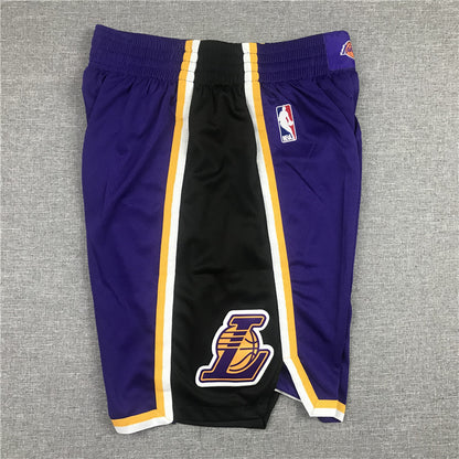 Men's Los Angeles Lakers Purple Hardwood Classics Basketball Shorts1
