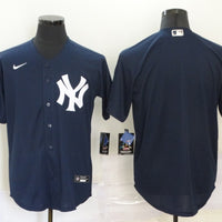 Men's New York Yankees Navy Alternate Blank Jersey1