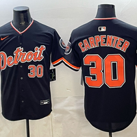 Men's Detroit Tigers Kerry Carpenter #30 Black Alternate Stadium Jersey