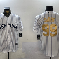 Men's New York Yankees Aaron Judge #99 White Game Player Jersey1