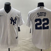 Men's New York Yankees Juan Soto #22 White Home Replica Player Jersey1
