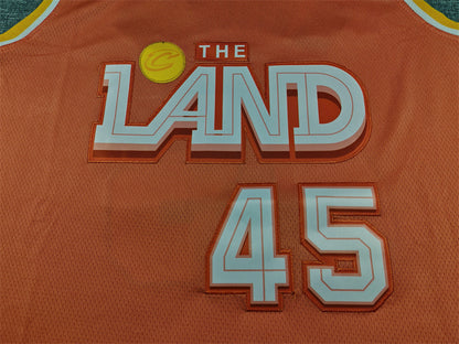 Men's Cleveland Cavaliers Donovan Mitchell #45 Orange 2025/26 Swingman Jersey - City Edition