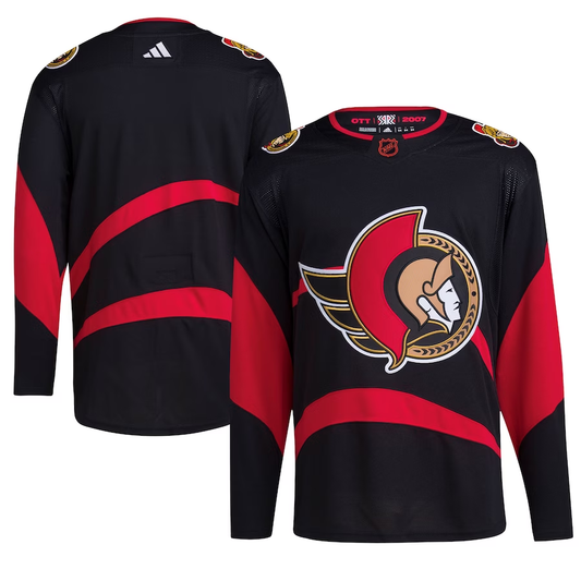 Men's Ottawa Senators Black Reverse Retro 2.0 Authentic Blank Blank Jersey1
