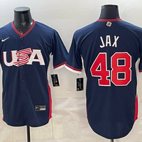 Men's USA Baseball Griffin Jax #48 Navy 2026 World Baseball Classic Stadium Jersey