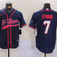 Men's Houston Texans C.J. Stroud #7 Navy Game Player Jersey1