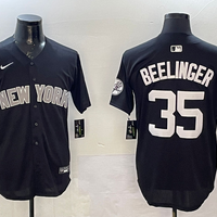 Men's New York Yankees Cody Bellinger #35 Black Replica Player Jersey1