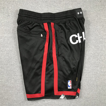 Men's Chicago Bulls Black 2023/24 Pocket Shorts1 City Edition