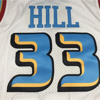 Men's Detroit Pistons Grant Hill 1998-99 White Hardwood Classics Swingman Jersey1