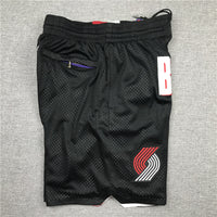 Men's Portland Trail Blazers Black Basketball Shorts1