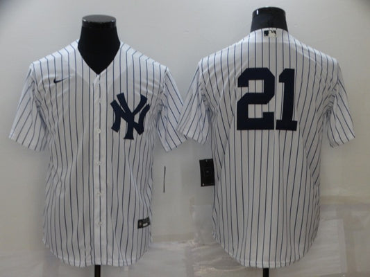 Men's New York Yankees Paul O¡¯Neill #21 White Replica Player Name Jersey1