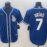 Men's Los Angeles Dodgers Julio Urias #7 Blue Limited Player Jersey1