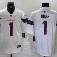 Men's Houston Texans Stefon Diggs #1 White Game Jersey