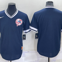 Men's New York Yankees Navy Cooperstown Collection Blank Jersey1