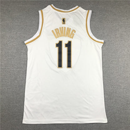 Men's Brooklyn Nets Kyrie Irving #11 White Swingman Player Jersey1