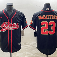 Men's San Francisco 49ers Christian McCaffrey #23 Black Fashion Jersey2 Joint Edition