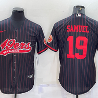 Men's San Francisco 49ers Deebo Samuel #19 Black Player Jersey1 Joint Edition