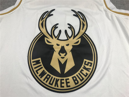 Men's Milwaukee Bucks Giannis Antetokounmpo #34 White Swingman Jersey1