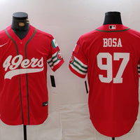 Men's San Francisco 49ers Nick Bosa #97 Scarlet Player Game Jersey1