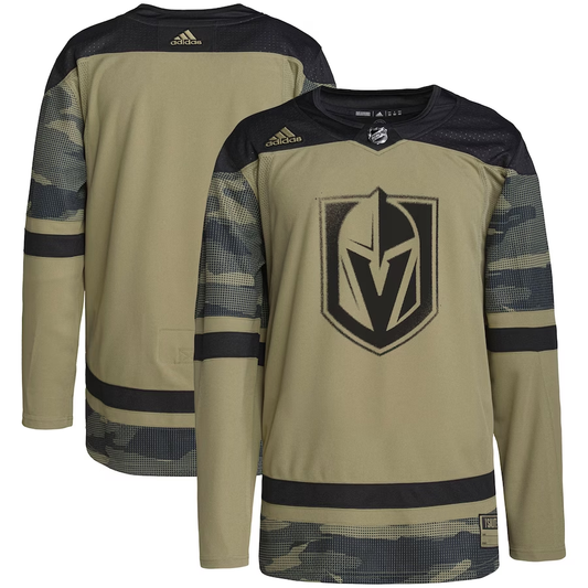 Men's Vegas Golden Knights Camo Military Appreciation Team Authentic Practice Blank Jersey1