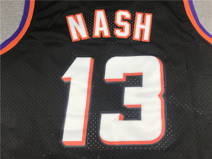Men's Phoenix Suns Steve Nash Black 1996-97 Hardwood Classics Swingman Jersey1