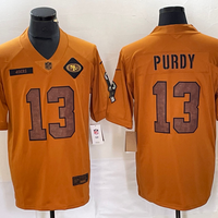 Men's San Francisco 49ers Brock Purdy #13 Brown 2023 Salute To Service Retired Player Limited Jersey1