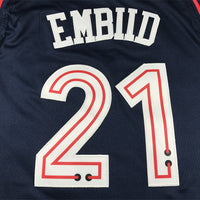 Men's Philadelphia 76ers Joel Embiid #21 Navy 2023/24 Swingman Jersey1 - City Edition