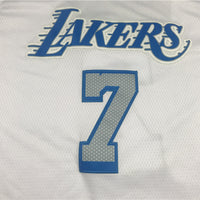 Men's Los Angeles Lakers Carmelo Anthony White Swingman Jersey1 - City Edition
