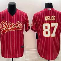 Men's Kansas City Chiefs Travis Kelce #87 Red Player Jersey1 Joint Edition