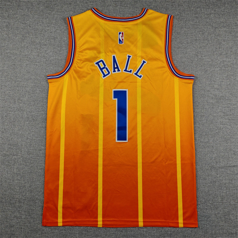 Men's Charlotte Hornets LaMelo Ball #1 Orange 2025/26 Swingman Jersey - City Edition
