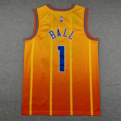 Men's Charlotte Hornets LaMelo Ball #1 Orange 2025/26 Swingman Jersey - City Edition