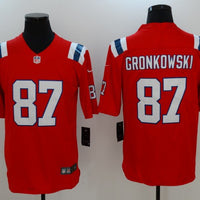 Men's New England Patriots Rob Gronkowski #87 Red Game Jersey1