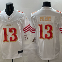 Men's San Francisco 49ers Brock Purdy #13 White 2025 Rivalries Collection Game Jersey